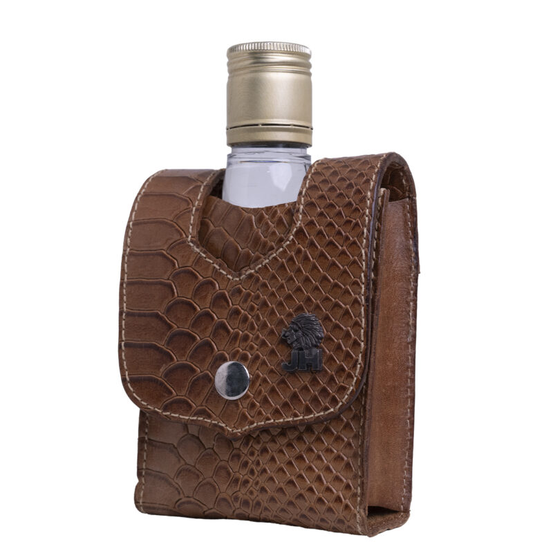 Porta Cachaça JH em Couro S6
